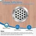 thumbnail image 4 of Uxcell Paquete de 20 Respiraderos de Soffit Circulares, 29mm/1.14 Pulgadas de Malla de Ventilación Redonda de Acero Inoxidable para Baño Hogar/ Oficina/Cocina/Armario/Guardarropa [Plateado], 4 of 7