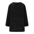 thumbnail image 6 of VISALY Turtleneck Sweatshirt Tunic Sweatshirt Pullover Fuzzy Fleece Sweatshirts Oversized Thermal Sweaters with Pockets Winter Clothes Pullover Sweatshirt Basic Sweatshirts Fall Sweatshirt Black S, 6 of 6