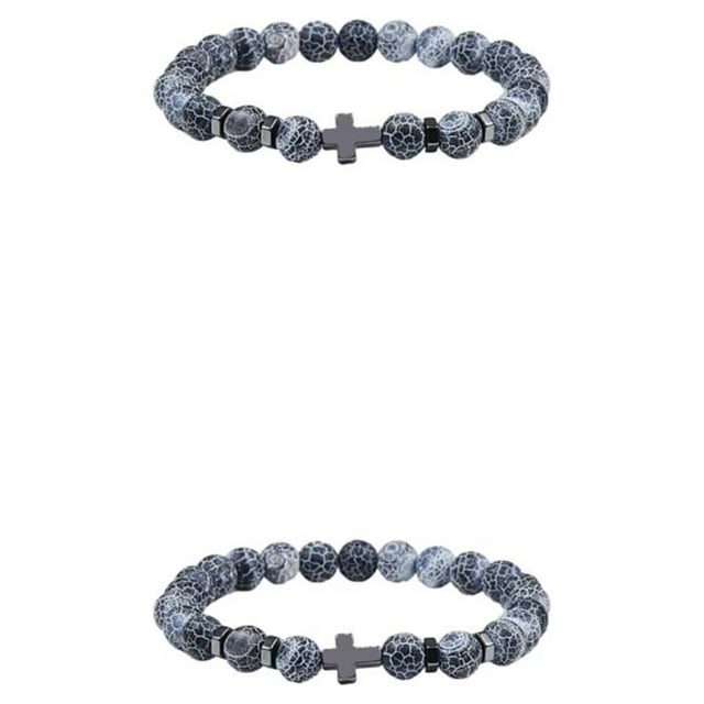 Decodeary Gifts Unisex Bracelets With Exquisite Beads For Loved Ones Easy Matching weathering 2Set