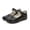 Black, variant on Viluyesy Girls’ Spring Summer Leather-Look Casual Shoes, Soft-Sole Princess Flats with British Style Design – Comfortable Dress & Performance Flats Black Size 9