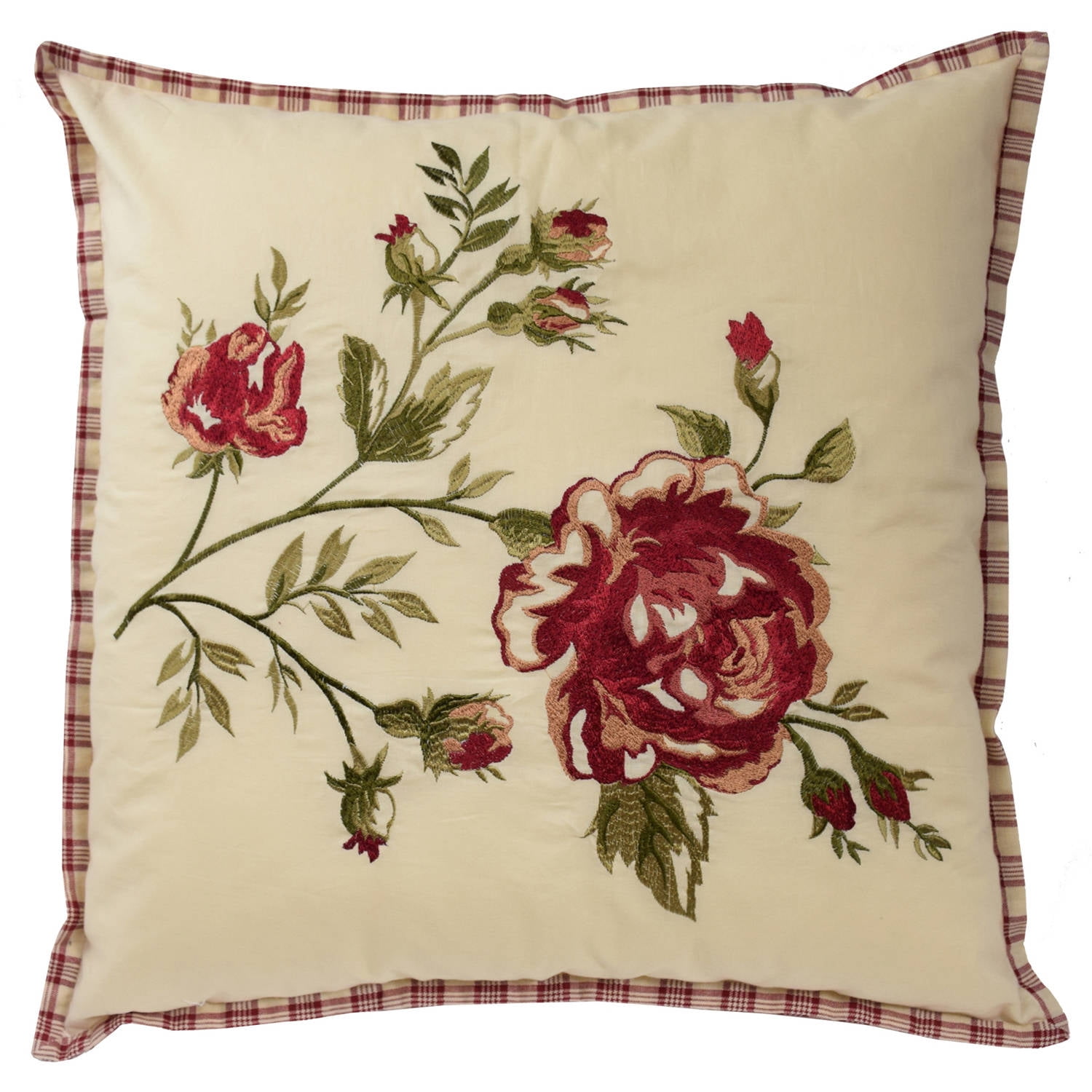 Waverly Norfolk 20" Embroidered Decorative Accessory Pillow