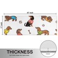 thumbnail image 5 of Kitchen Rugs Sets Of 2,Dachshund Footprint Bone Anti Fatigue Kitchen Mat Rugs Non Slip Washable,Decorative Kitchen Floor Mats for Kitchen,Sink,Laundry,17"X47", 5 of 5