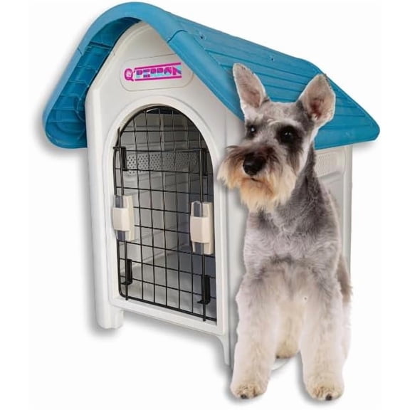 Casa Para Perro Q Perrón Con Reja Y Piso Elevado