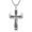 Deer Antler Fish Hook Necklace, variant on SISGEM Cross Necklace for Men Women 925 Sterling Silver Oxidized Antique Celtic/Deer Antler Fish Hook Cross Faith Pendant with Stainless Steel Chain 24 Inches