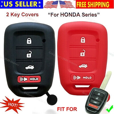Dobrev Silicone Rubber Cover Case Protector Fob Keyless Entry Skin Remote Holder Suitable with Honda Accord CR-V HR-V Civic FIT Jazz key