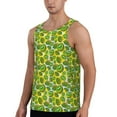 thumbnail image 2 of Xecao Watercolor Kiwi Fruits Summer Men's Tank Top Workout Quick Dry Sleeveless Gym Jogging Muscle Shirts Summer Swim Beach Tops, 2 of 9