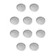 thumbnail image 3 of Wosthever Bandeja para pizza de aleación de aluminio plateado: garantiza durabilidad y no toxicidad Sin contaminación por metales Bandeja para plata 8 pulgadas, 1 10Conjunto, 3 of 6