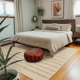 thumbnail image 5 of SUNDEREY Modern Rainbow Area Rug,5'x8' Washable Bedroom Rugs,Boho Woven Floor Carpet With Tassel, Modern Farmhouse Tufted Rug For Living Dining Room Kitchen Entryway Bathroom,Khaki, 5 of 7