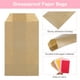 thumbnail image 3 of Uxcell 200Pcs Bolsas de Papel Kraft para Regalos, 6" x 3" Bolsas de Caramelo a Prueba de Grasa Bolsas Planas para Favoritos Bolsas Pequeñas de Regalo Marrón, 3 of 6