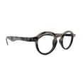thumbnail image 2 of Orlando (Premium) Reading Glasses, High End Readers, Magnifying Eyeglasses, (Black Translucent) (Round) NY Fifth Avenue, 2 of 4