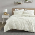 thumbnail image 3 of Intelligent Design Polyester Solid Shaggy Fur Twin Duvet Cover Set in Ivory, 3 of 11