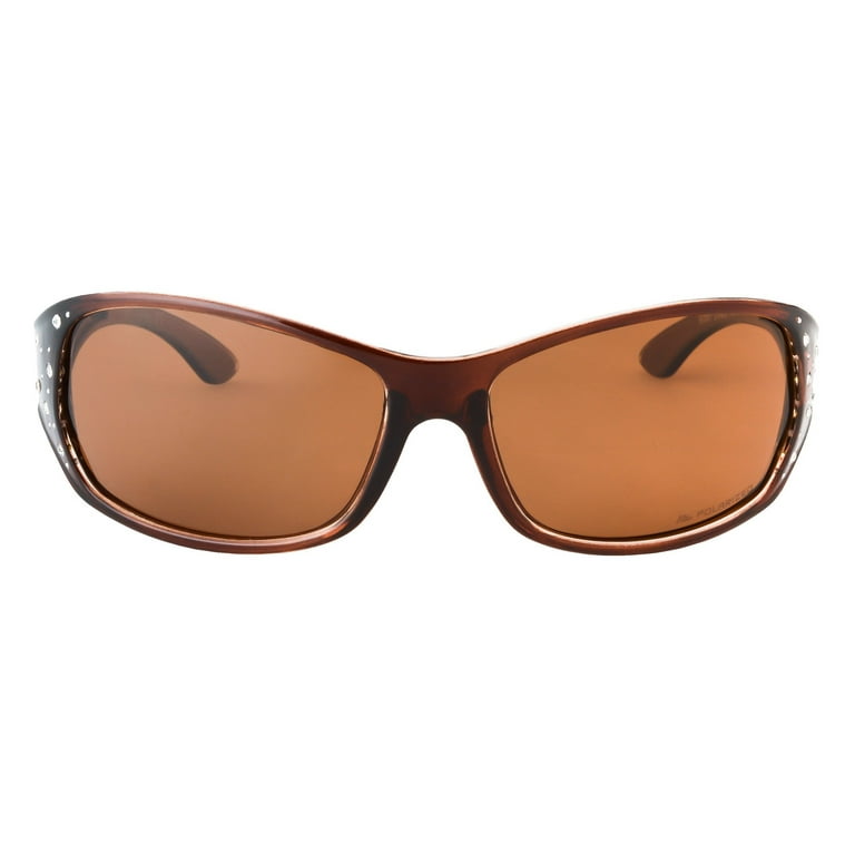 HZ Series Elettra Women s Premium Polarized Sunglasses by Hornz Honey Amber Frame Amber Lens