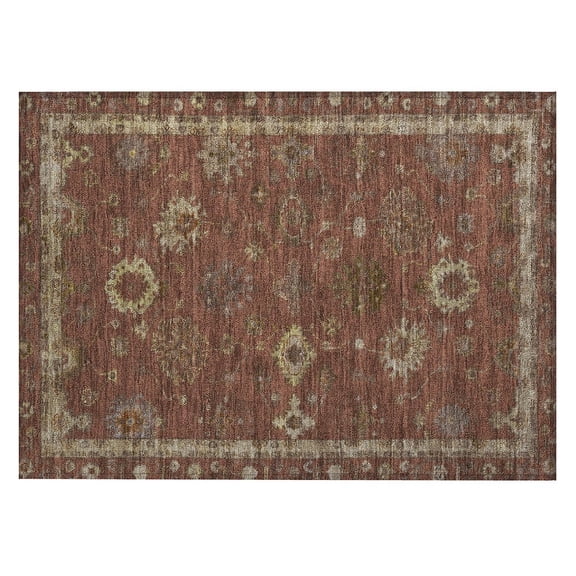 Dalyn Rugs Machine Washable Indoor/Outdoor Chantille ACN2045 Paprika 1'8" x 2'6" Rug