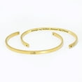 thumbnail image 5 of "Always my mother…" Adjustable Gold Stainless Steel Cuff Bangle Mother's Day Gift Set, 5 of 10
