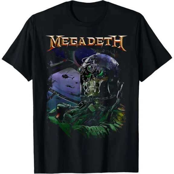 Megadeth Helicopter Vic Heavy Metal Rock Band Art Unisex T-Shirt up to size 5XL