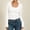 White, variant on Vrorvz Ribbed Knit Shirt for Women Long Sleeve Square Neck Shirts Fall Winter Outfit Casual Stretchy Clothes