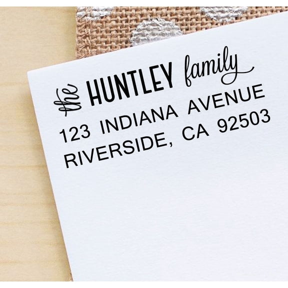 Printtoo Personalized Return Self Inking Family Address Stamp Custom Rubber Stamp Stationary Gift