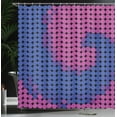 thumbnail image 4 of Ambesonne Spires Shower Curtain, Modern Spiral, 69"Wx84"L, Pink Blue, 4 of 5