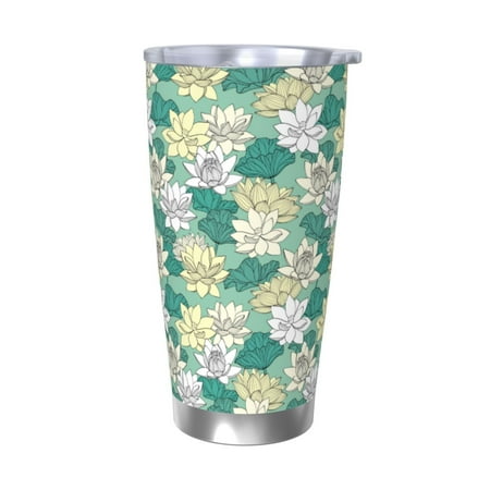 

Goofa Lotus Flower1 for 20 oz Skinny Tumbler Stainless Steel Coffee Mug Slim Vacuum Insulated Travel Cup Car Cup-Without Straw