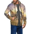 thumbnail image 2 of Honeii Vintage Wildlife Protection Print Hoodies for Men, Pullover & Full Zip, Breathable Zip up Hoodie, Sweatshirt-Large, 2 of 5
