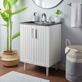 thumbnail image 2 of Sink Vanity Cabinet, White Black, Wood, Hotel Bedroom Bathroom, Modern Contemporary HB34063, 2 of 10