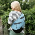 thumbnail image 5 of AmeriBag 19" Crossbody Sling Traveler Healthy Back Bag (Chambray), 5 of 7
