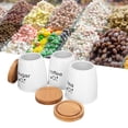 thumbnail image 2 of Metal Food Storage Jar Farmhouse Coffee Canisters with Bamboo Lids,Kitchen Canisters Set of 3 Decorative Canisters for Kitchen Counter,Home Decor,Sugar Coffee and Tea Container Set, 2 of 4