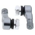 thumbnail image 1 of Colaxi 2pcs Motorcycle Tire Tyre Valve Stems CNC Alloy 90 Degree For Front And Rear - Grey, 1 of 5