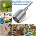thumbnail image 4 of Ground Rod Driver 30/45/65mm Heavy Duty SDS-Plus T Post Ground Rod Driver Tool Forged Steel Drill Bit Driver Durable Hammer Drill Rod Converter for Hammer Drill, 4 of 11