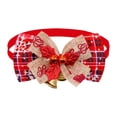 thumbnail image 4 of Collares navideños para perros, collares navideños para mascotas, cómodos, a cuadros, elegantes y bonitos, para fiestas navideñas pequeñas y medianas,, 4 of 8