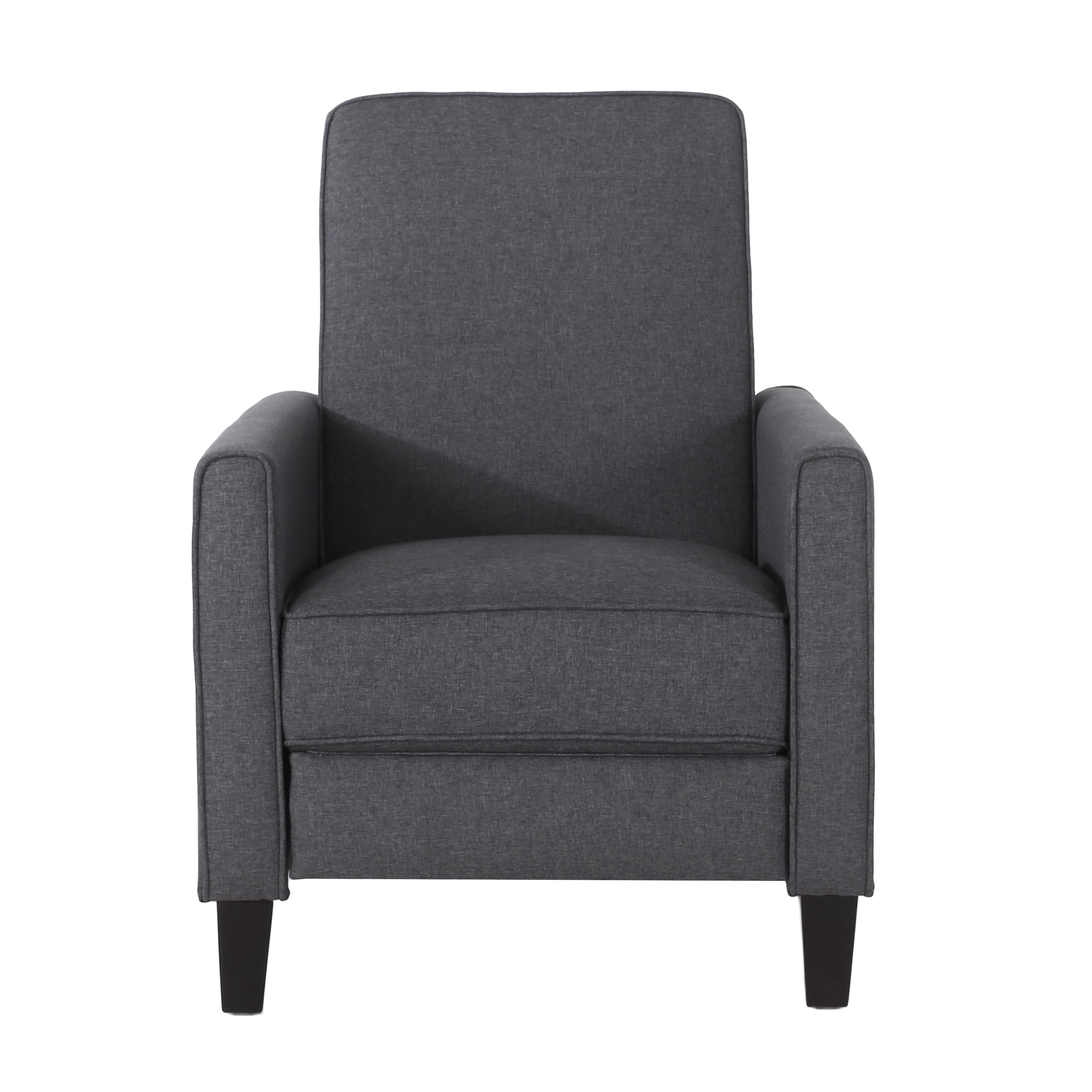 Euroco Smoke Fabric Push Back Chair for Elegant Home Décor