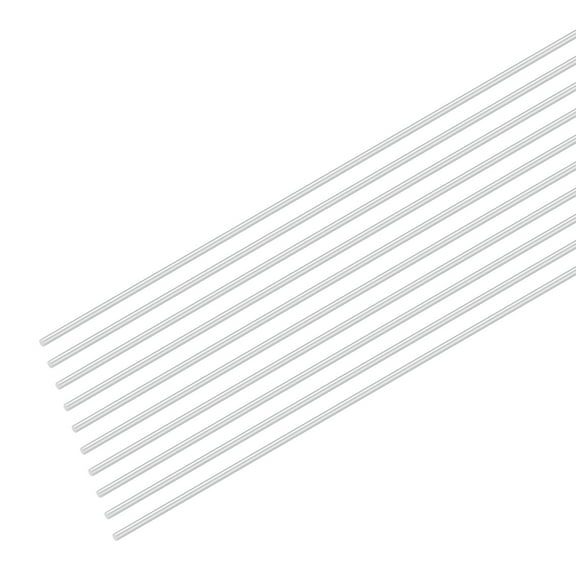 Uxcell 20-Pack Aluminum Round Rod 1mm x 200mm 6061 Aluminum for DIY Crafts