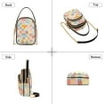thumbnail image 3 of FORMRS Crossbody Bag for Women Quilted Travel Shoulder Cell Phone Purse with Chain Strap Handbag, Pink Floral, 3 of 7