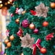 thumbnail image 5 of Adornos de flores artificiales para árbol de Navidad, flores de magnolia con purpurina para Navidad, Año Nuevo, fiestas, bodas, vacaciones, decoraciones DIY, 5 of 5