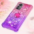 thumbnail image 6 of Clear Case for Xiaomi 12 Lite (Not Xiaomi 12) with Kickstand for Girls Women, Floating Liquid Holographic Sparkle Glitter Case Bling Gradient Quicksand Cover for Xiaomi 12 Lite JB Pink Mauve, 6 of 14