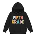 thumbnail image 4 of Vividxx Hoodies For Girls Long Sleeve Letter Print Pocket Pullover Casual Hooded Sweatshirts For School Trendy Fashion 6-7 Years, 4 of 5