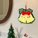 thumbnail image 5 of Toallas de mano navideñas, tela de floc - 23,5x21 cm, diseño multicolor navideño, rápida absorción y secado, aro colgante para decorar la cocina del baño, 5 of 6