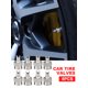 thumbnail image 2 of Likrtyny 8 Uds Tapas Vástago Válvula Cabeza Ranurada A Prueba Fugas Tapa Herramienta Neumático Coche Piezas Reparación Automóviles, 2 of 9