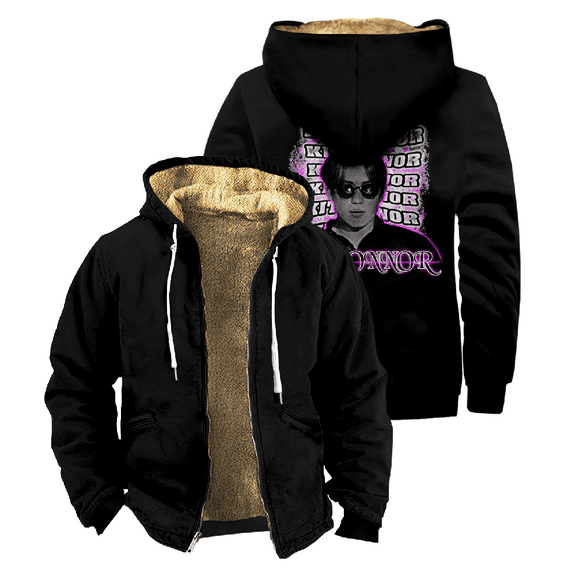 Kit Connor Zipper Hoodie Men's Long Sleeve Jacket Fashion Streetwear Thickened Winter Coat