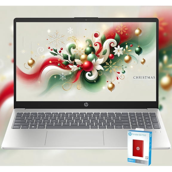 HP Newest Pavilion 15.6" FHD (1920x1080) Laptop * Intel 8-Core CPU * 16GB RAM * 1TB Storage (512GB SSD withHP P500 512GB External SSD) * Fast Wi-Fi 6 * Fingerprint Reader * Win 11 * w/WOWPC Bundle