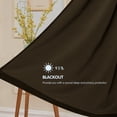 thumbnail image 2 of Subrtex Thermal Insulated Grommet Blackout Curtains for Bedroom, Set of 2 Panels, 52"×95", Olive Brown, 2 of 5