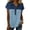Sky Blue -BI10, variant on Nestiefly Denim Shirts for Women Button Up V Neck Lapel Collar Casual Short Sleeve Fashion Patchwork Western Blouses 2026 Dark Green 3XL