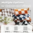 thumbnail image 2 of ZXNYH Black Checkered Blanket for Couch Knitted Grid Checkerboard Throw Soft Lightweight Cozy Decor Blanket for Bed Sofa Chair Plaid Throw for Travel Gift 90"x90", 2 of 2