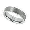 thumbnail image 2 of 6mm Tungsten Wedding Band - Brushed Finish Comfort Fit Classic Pipe Cut Tungsten Ring - Tungsten Anniversary Ring, 2 of 2