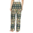 thumbnail image 3 of Xecao Traditional Tribal Aztec1 Women's Straight Lounge Pajama Pants: The Epitome of Relaxed Sleepwear, 3 of 9
