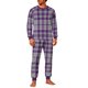 thumbnail image 2 of Pijama navideño para hombre, blusa y pantalones con estampado navideño a cuadros., 2 of 5