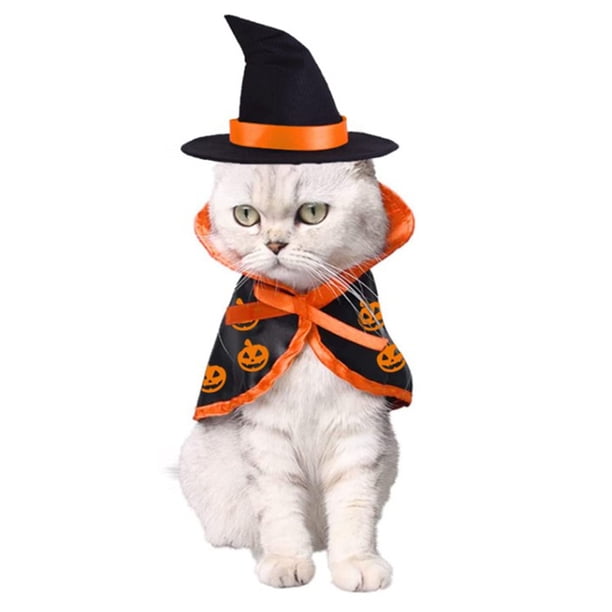 Halloween Mascota Capa Gato Perro Aderezo navideño Transfiguración