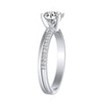thumbnail image 2 of Spot Jewel 14K White Gold Over Engagement Ring - 1.9 Ct Brilliant Round Cut Diamond Ring for Her - Causal Daily Wear Wedding Rings - Special Occasion Ring for Women's - Valentine's Day Gifts, 2 of 7