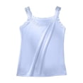 thumbnail image 4 of Endives Women's Camisole Top Lace Trim Sleeveless Tank Top Base Layer Daily Wear Inner Wear Blue, 4 of 5