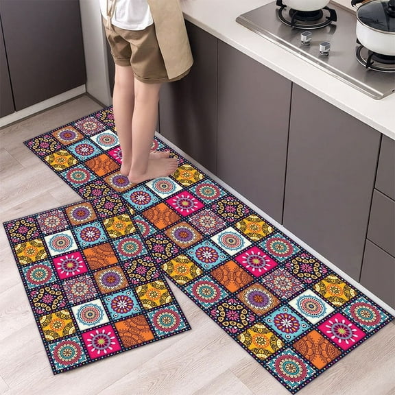 Kitchen Mat Waterproof Resistant Kitchen Carpet Living Room Bedroom Rug Doormat Kitchen Rug Set Long Strip Door Mat Home Decor